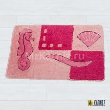 Коврик в ванную Морской розовый
