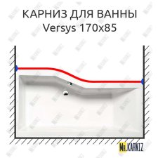Карниз для ванны Alpen Versys Передний борт 170х85 Усиленный 25 мм MrKARNIZ