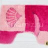 Комплект ковриков для ванной и туалета Морской розовый фото 4
